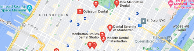 map dentist in New York